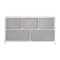 Flash Furniture White/Gray 5 Drawer Storage Chest Organizer WX-5L206-X-WH-GR-GG - alternate 2